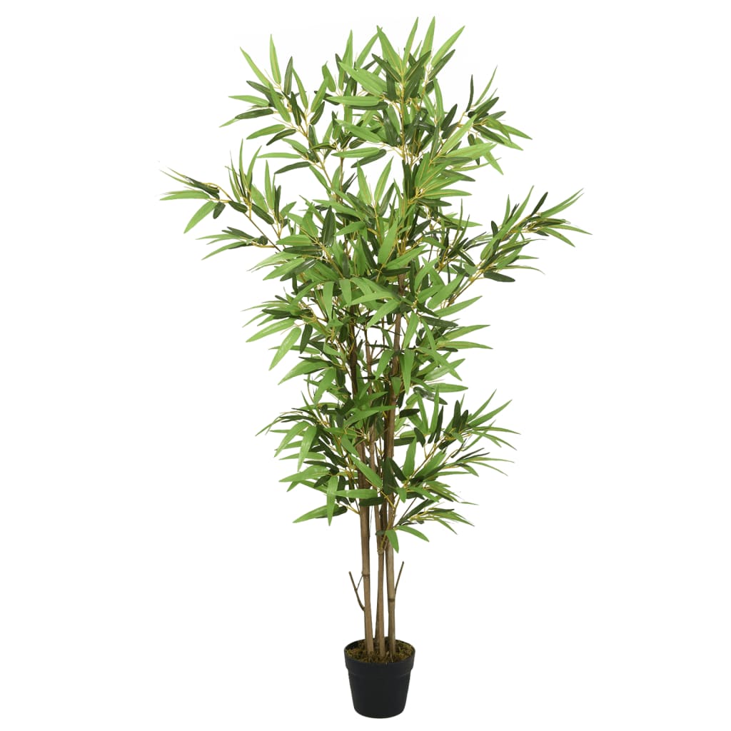Kunstig bambustre 828 blader 150 cm grønn