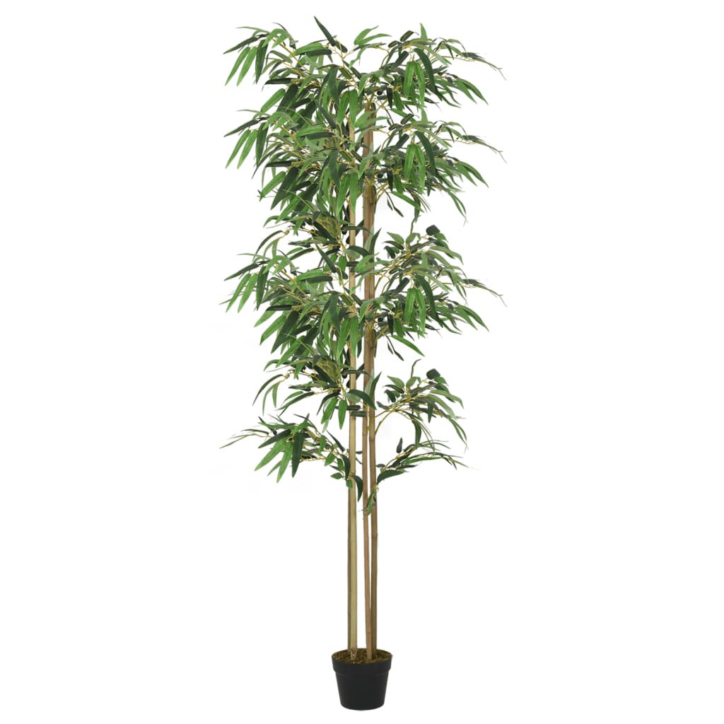 Kunstig bambustre 988 blader 150 cm grønn