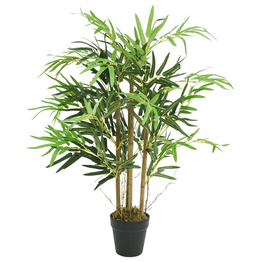 Kunstig bambustre 500 blader 80 cm grønn