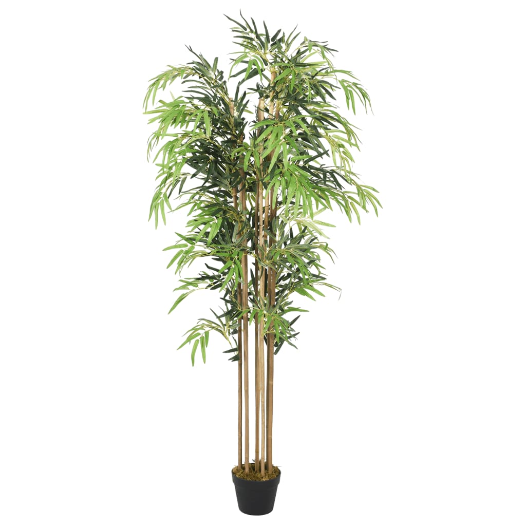 Kunstig bambustre 1095 blader 150 cm grønn