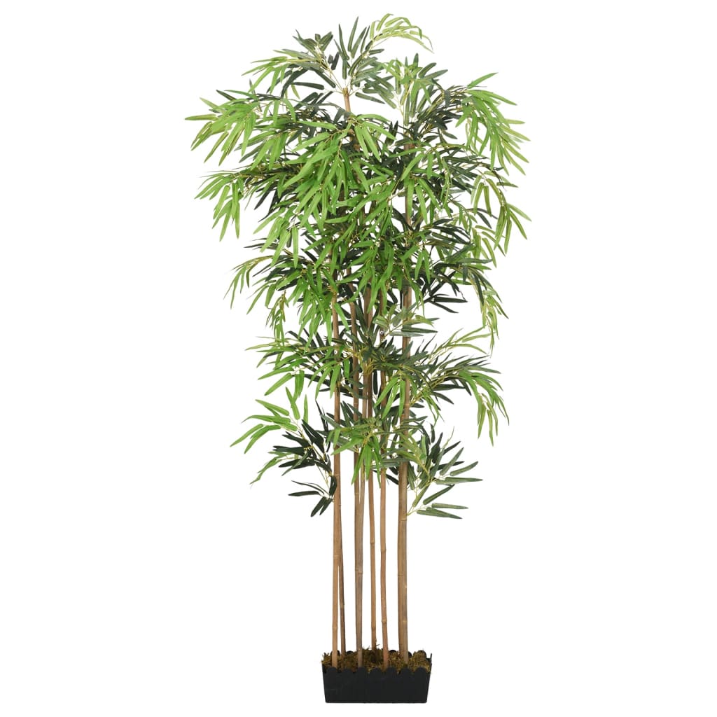 Kunstig bambustre 1605 blader 180 cm grønn