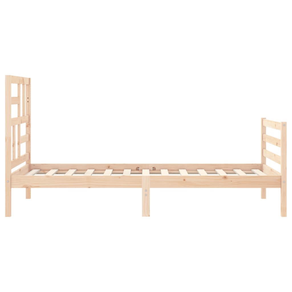 Sengeramme med hodegavl 100x200 cm heltre