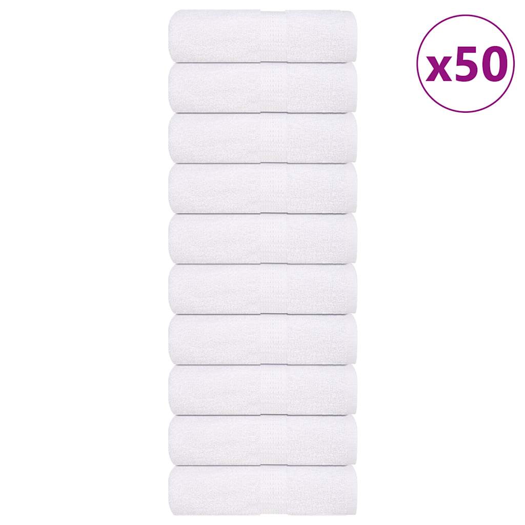 Vaskehåndklær FROGN 50 stk hvit 30x30 cm 360 gsm