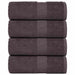 Vaskekluter FROGN 4 stk antrasitt 15x21 cm 360 gsm
