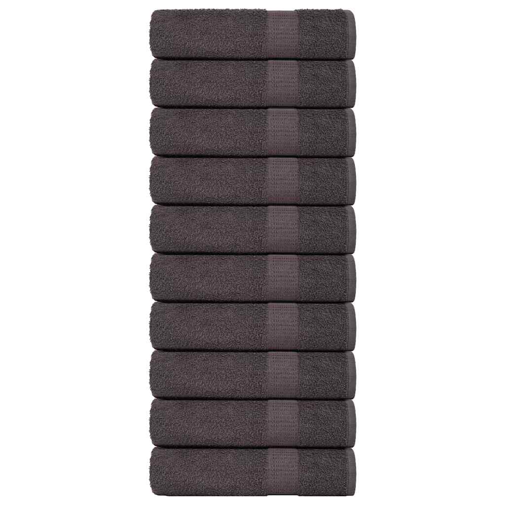 Håndklær FROGN 10 stk antrasitt 50x100 cm 360 gsm