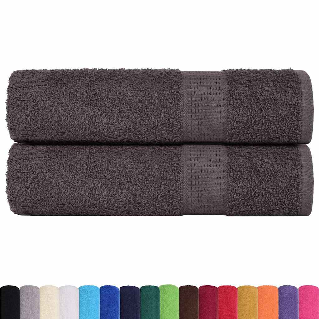 Badehåndklær FROGN 2 stk antrasitt 100x150 cm 360 gsm