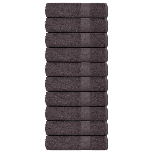 Badehåndklær FROGN 10 stk antrasitt 100x150 cm 360 gsm