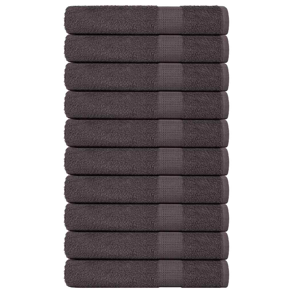 Badstuhåndklær FROGN 10 stk antrasitt 80x200 cm 360 gsm