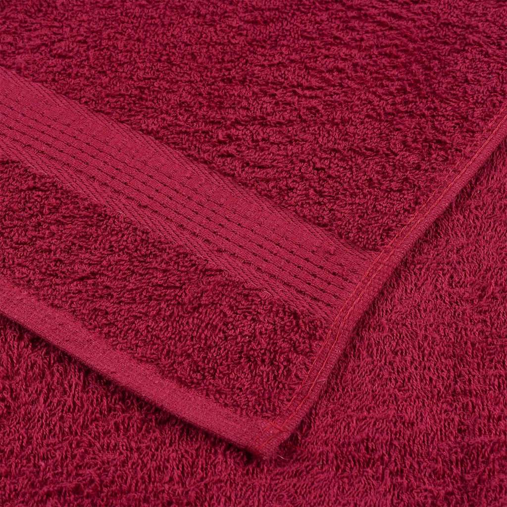 Vaskehåndklær FROGN 10 stk burgunder 30x30 cm 360 gsm