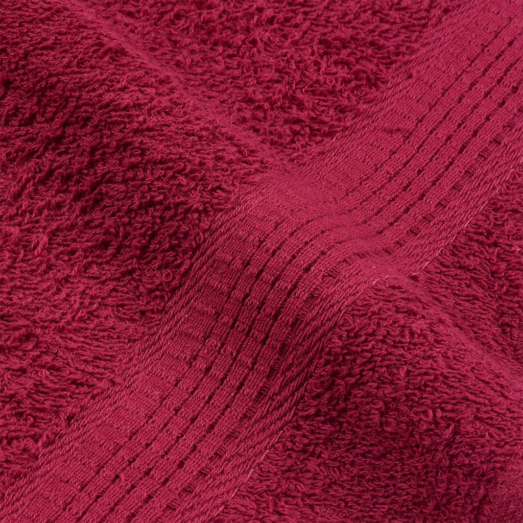 Badehåndklær FROGN 2 stk burgunder 100x150 cm 360 gsm