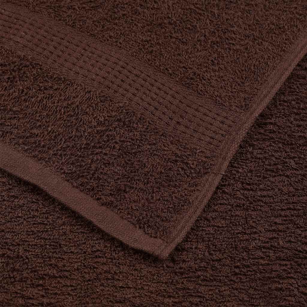 Badehåndklær 2 stk brun 100x150 cm 360 g/m2 100 % bomull