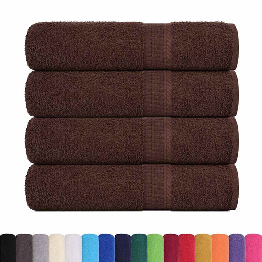 Badehåndklær FROGN 4 stk brun 100x150 cm 360 gsm