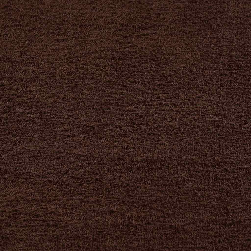 Badehåndklær 10 stk brun 100x150 cm 360 g/m² 100 % bomull