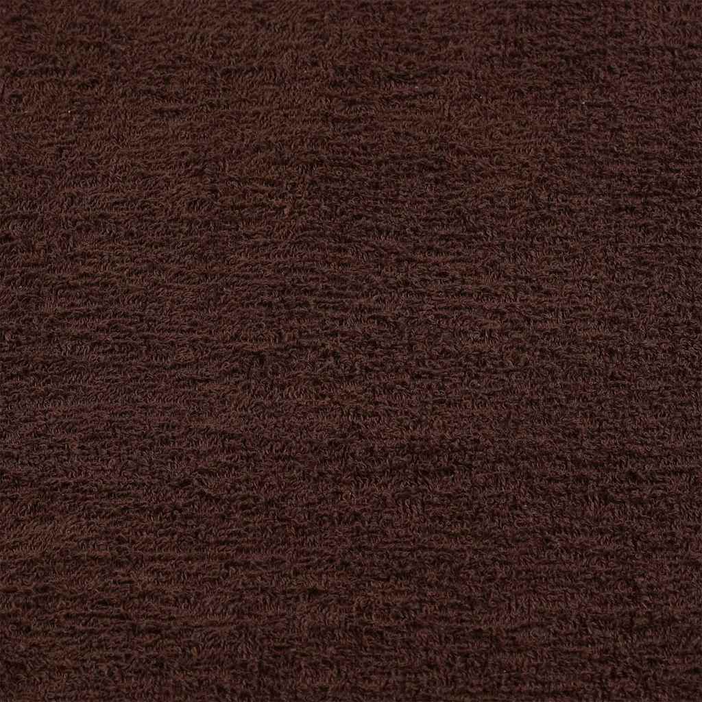 Badstuhåndklær FROGN 10 stk brun 80x200 cm 360 gsm