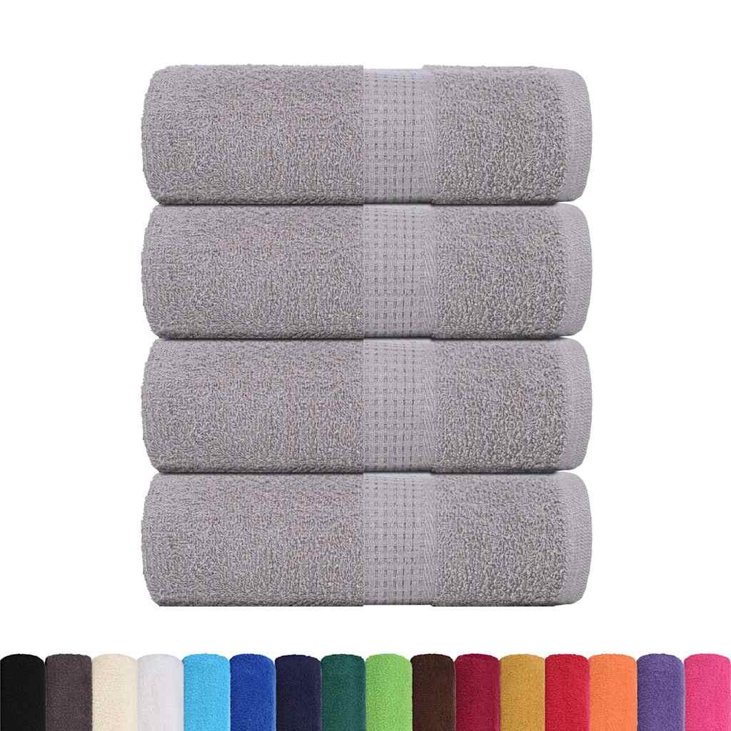 Vaskehåndklær FROGN 4 stk grå 30x30 cm 360 gsm