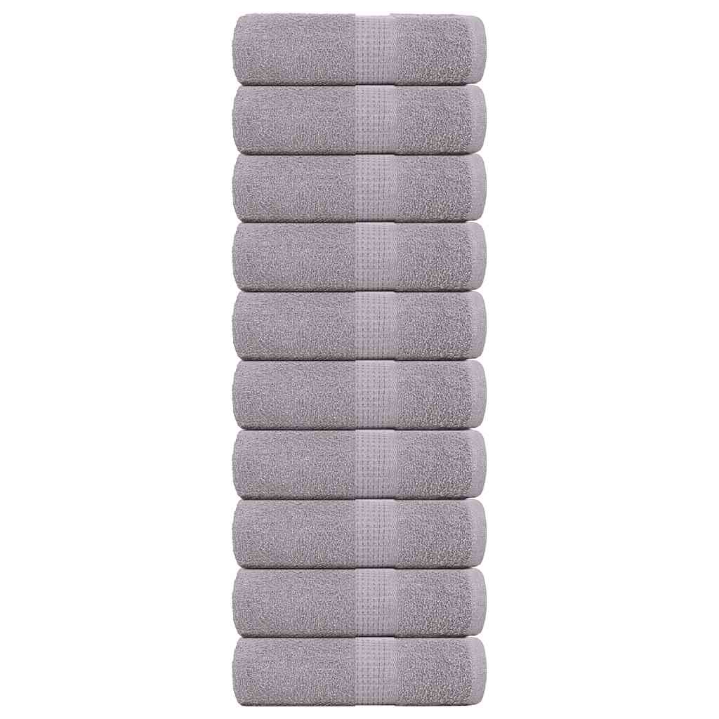 Vaskehåndklær FROGN 10 stk grå 30x30 cm 360 gsm