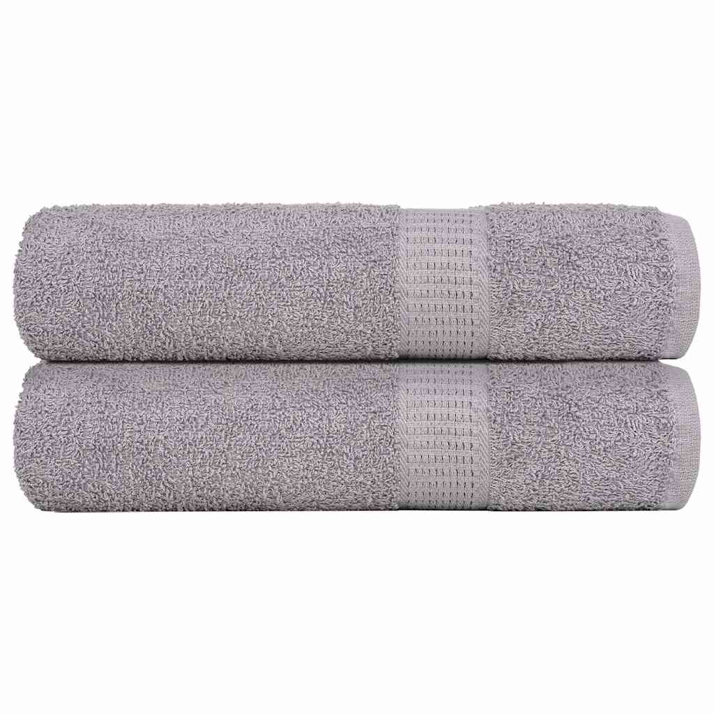 Dusjhåndklær FROGN 2 stk grå 70x140 cm 360 gsm