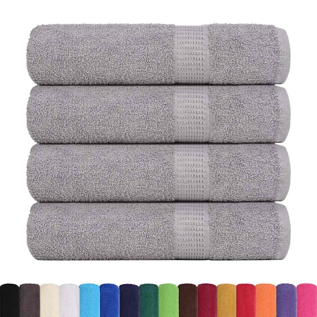 Dusjhåndklær FROGN 4 stk grå 70x140 cm 360 gsm