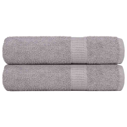 Badehåndklær FROGN 2 stk grå 100x150 cm 360 gsm