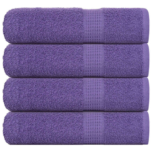 Badehåndklær FROGN 4 stk lilla 100x150 cm 360 gsm