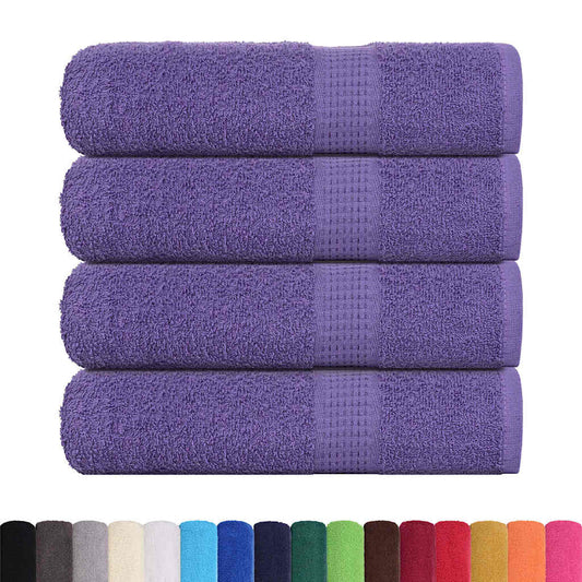 Badehåndklær FROGN 4 stk lilla 100x150 cm 360 gsm