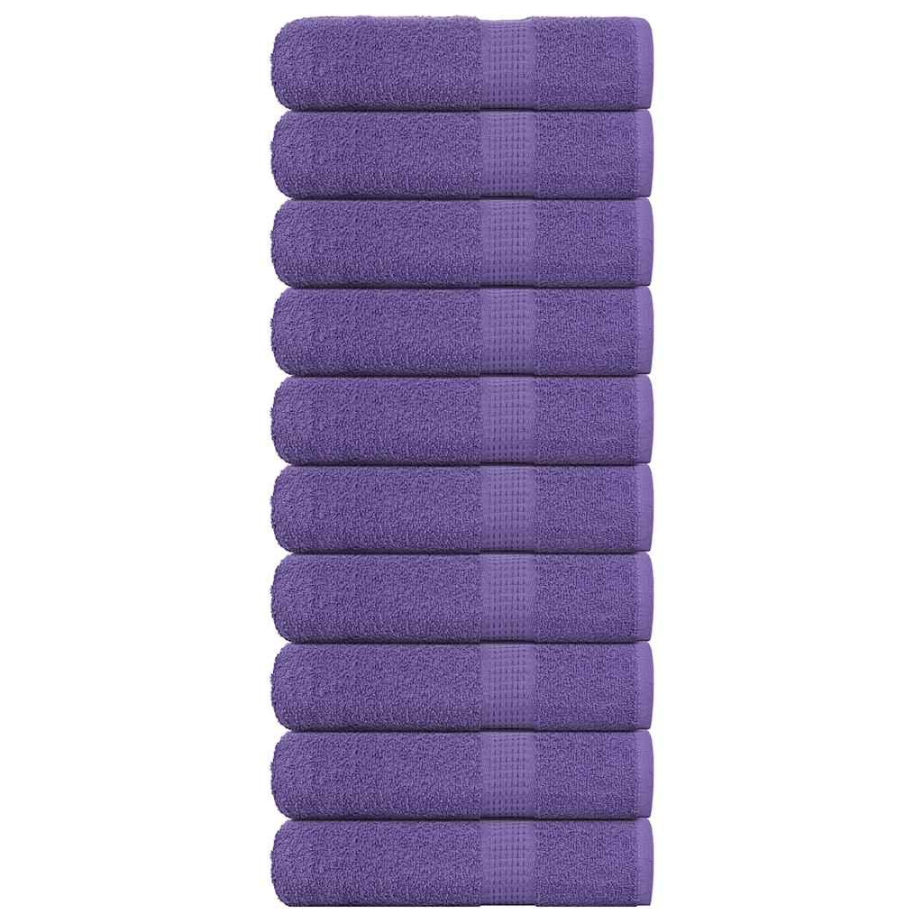 Badehåndklær FROGN 10 stk lilla 100x150 cm 360 gsm