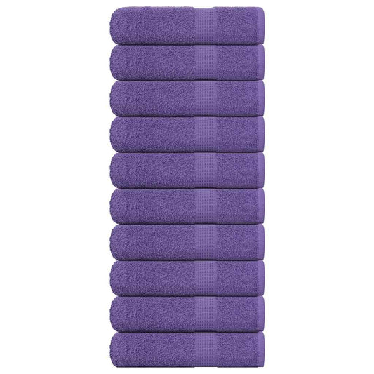 Badehåndklær FROGN 10 stk lilla 100x150 cm 360 gsm