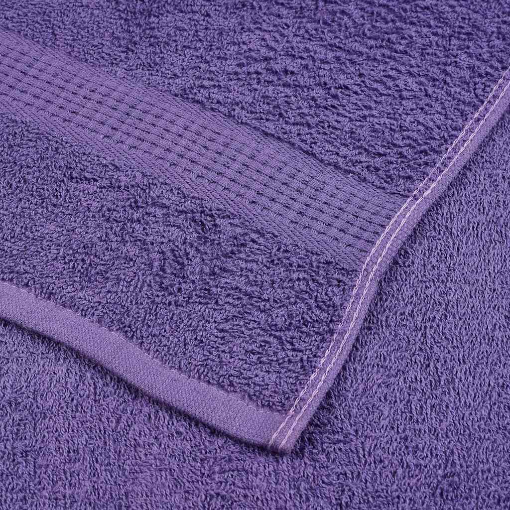 Badstuhåndklær FROGN 4 stk lilla 80x200 cm 360 gsm