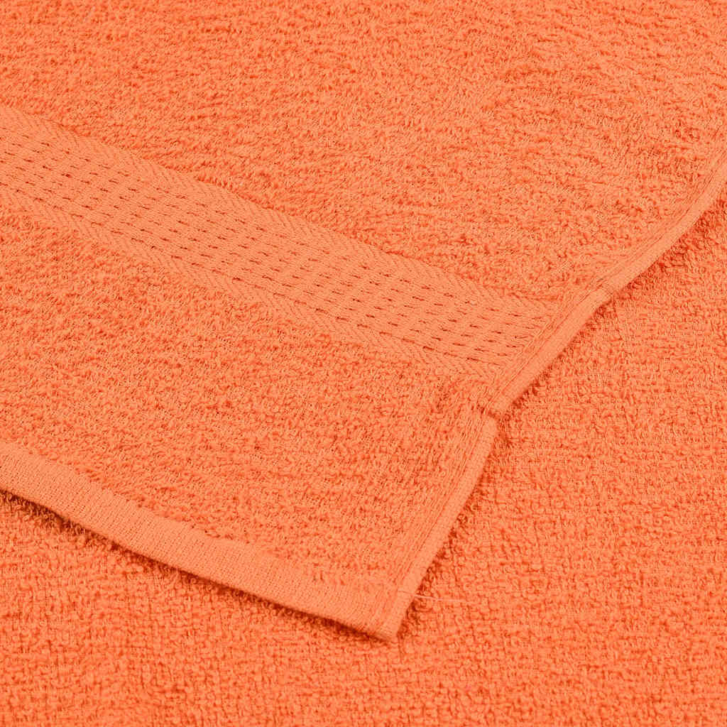 Badehåndklær 4 stk oransje 100x150 cm 360 g/m² 100 % bomull