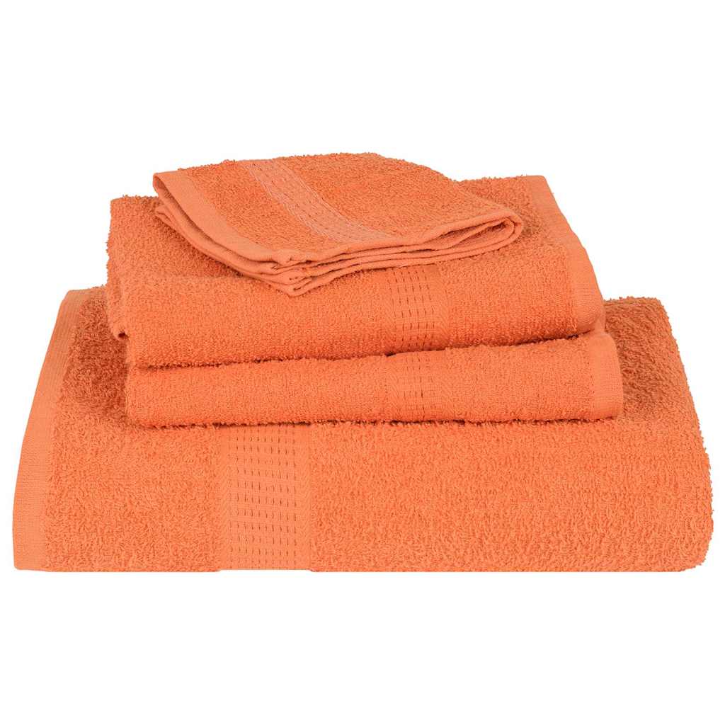 Badehåndklær 10 stk oransje 100x150 cm 360 g/m² 100 % bomull