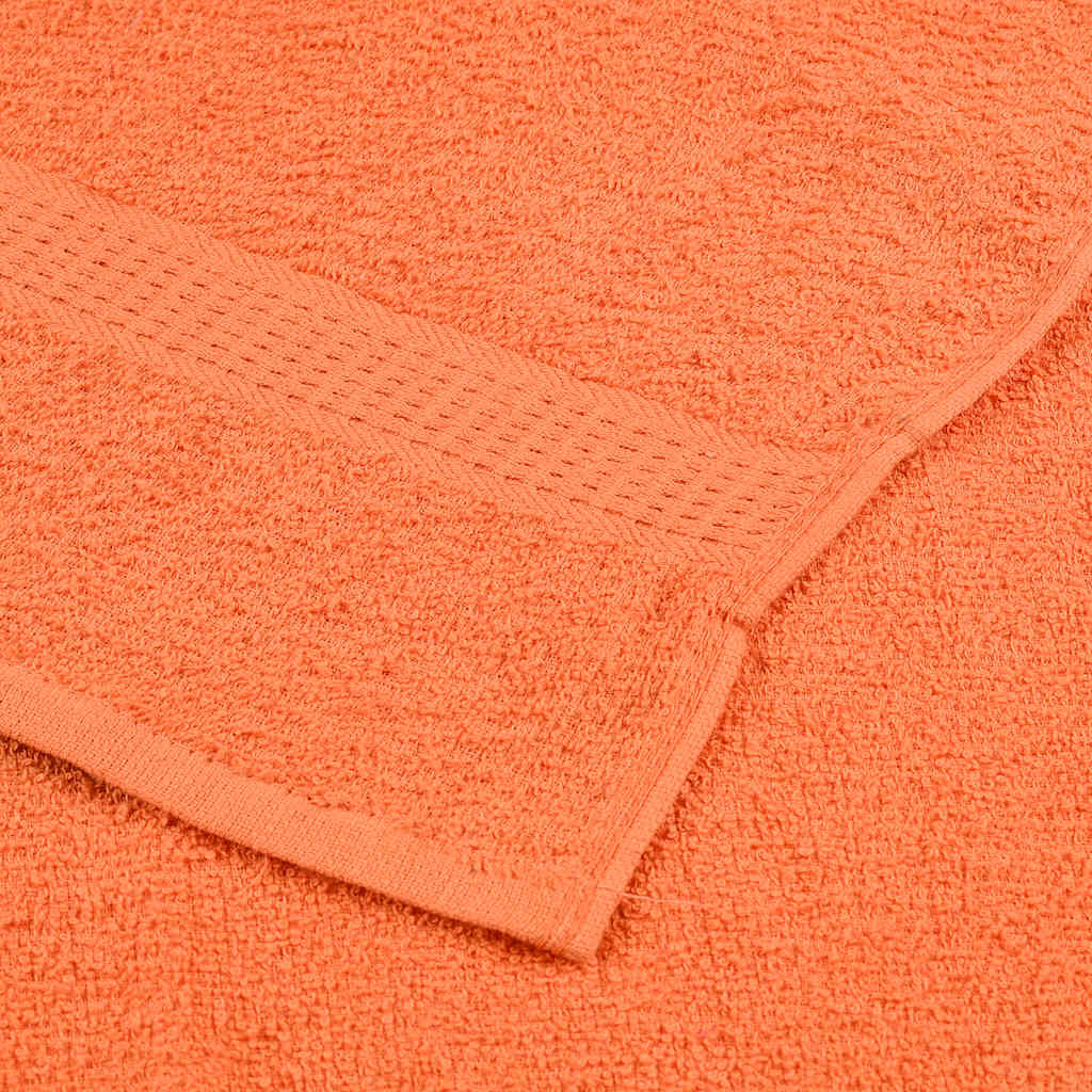 Badehåndklær 10 stk oransje 100x150 cm 360 g/m² 100 % bomull