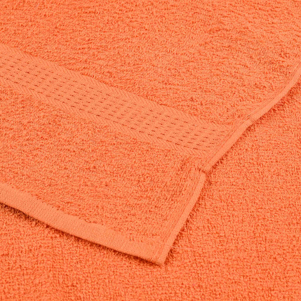 Badehåndklær FROGN 10 stk oransje 100x150 cm 360 gsm vidaXL