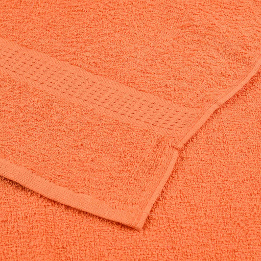 Badehåndklær FROGN 10 stk oransje 100x150 cm 360 gsm vidaXL