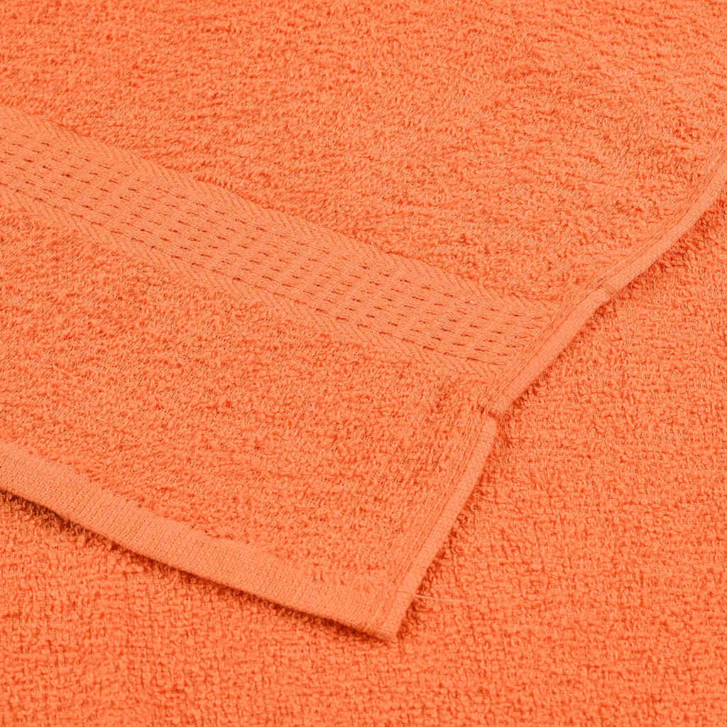 Håndklær 2 stk oransje 100x200 cm 360 g/m² 100 % bomull