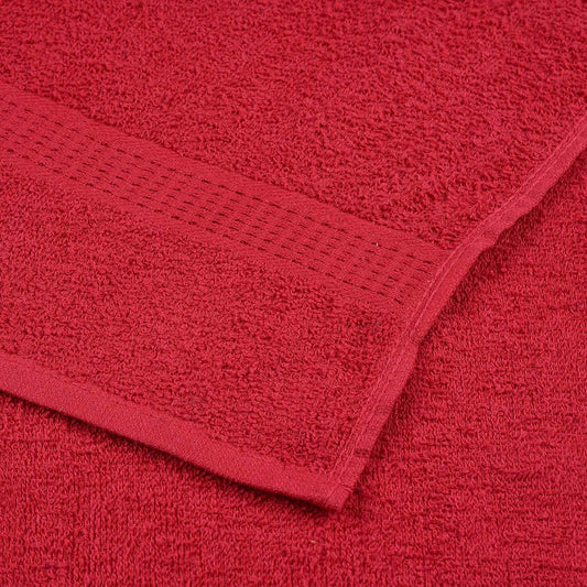 Badehåndklær FROGN 4 stk rød 100x150 cm 360 gsm vidaXL