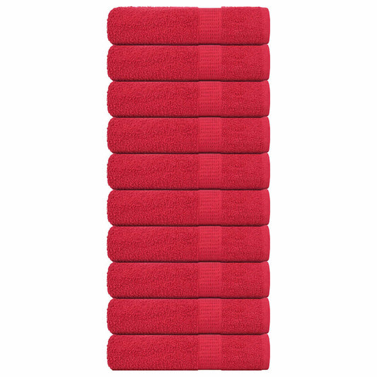 Badehåndklær FROGN 10 stk rød 100x150 cm 360 gsm