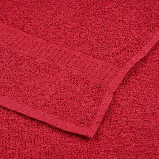 Badehåndklær FROGN 10 stk rød 100x150 cm 360 gsm