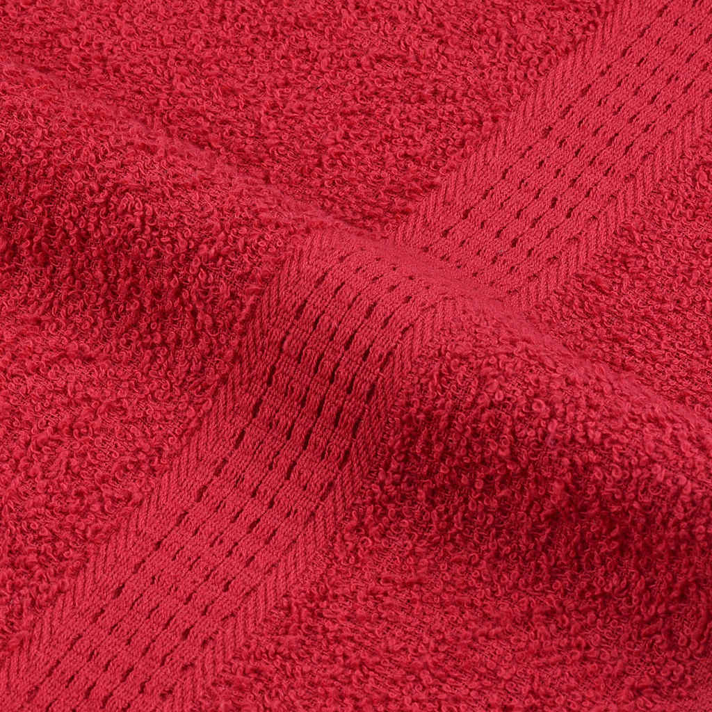 Håndklær FROGN 10 stk rød 100x200 cm 360 gsm