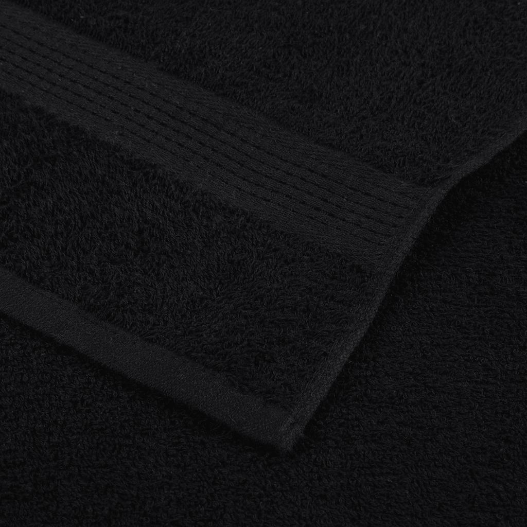 Gjestehåndklær FROGN 4 stk svart 30x50 cm 360 gsm