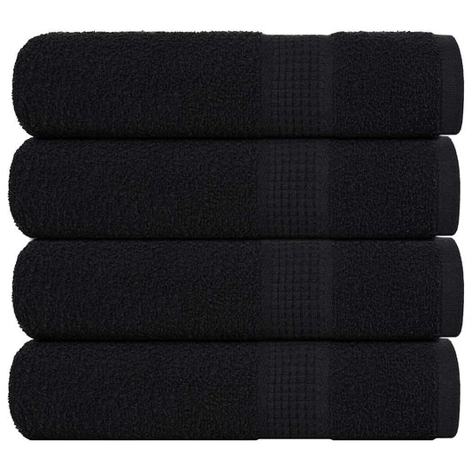 Badehåndklær FROGN 4 stk svart 100x150 cm 360 gsm
