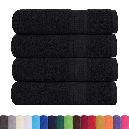 Badehåndklær FROGN 4 stk svart 100x150 cm 360 gsm