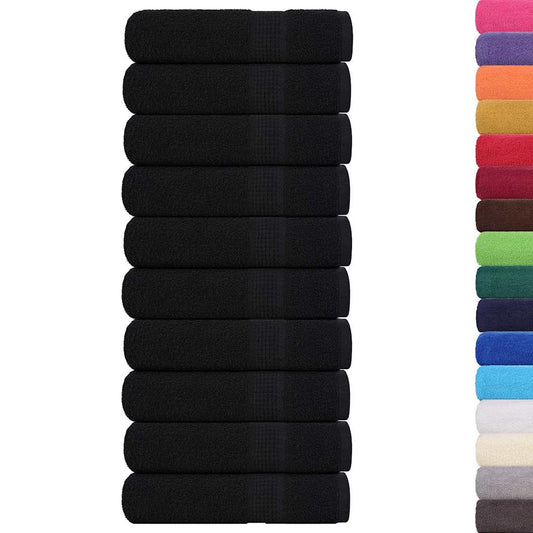 Badehåndklær FROGN 10 stk svart 100x150 cm 360 gsm