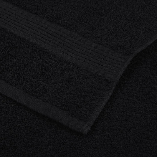 Badehåndklær FROGN 10 stk svart 100x150 cm 360 gsm