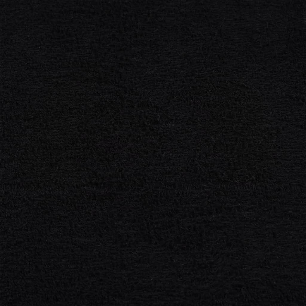 Håndklær FROGN 10 stk svart 100x200 cm 360 gsm