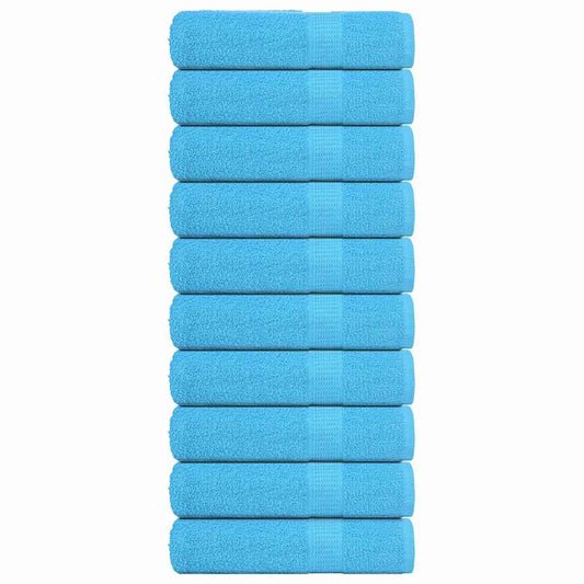 Badehåndklær FROGN 10 stk turkis 100x150 cm 360 gsm