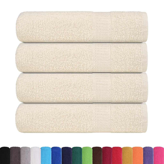 Badehåndklær FROGN 4 stk kremhvit 100x150 cm 360 gsm