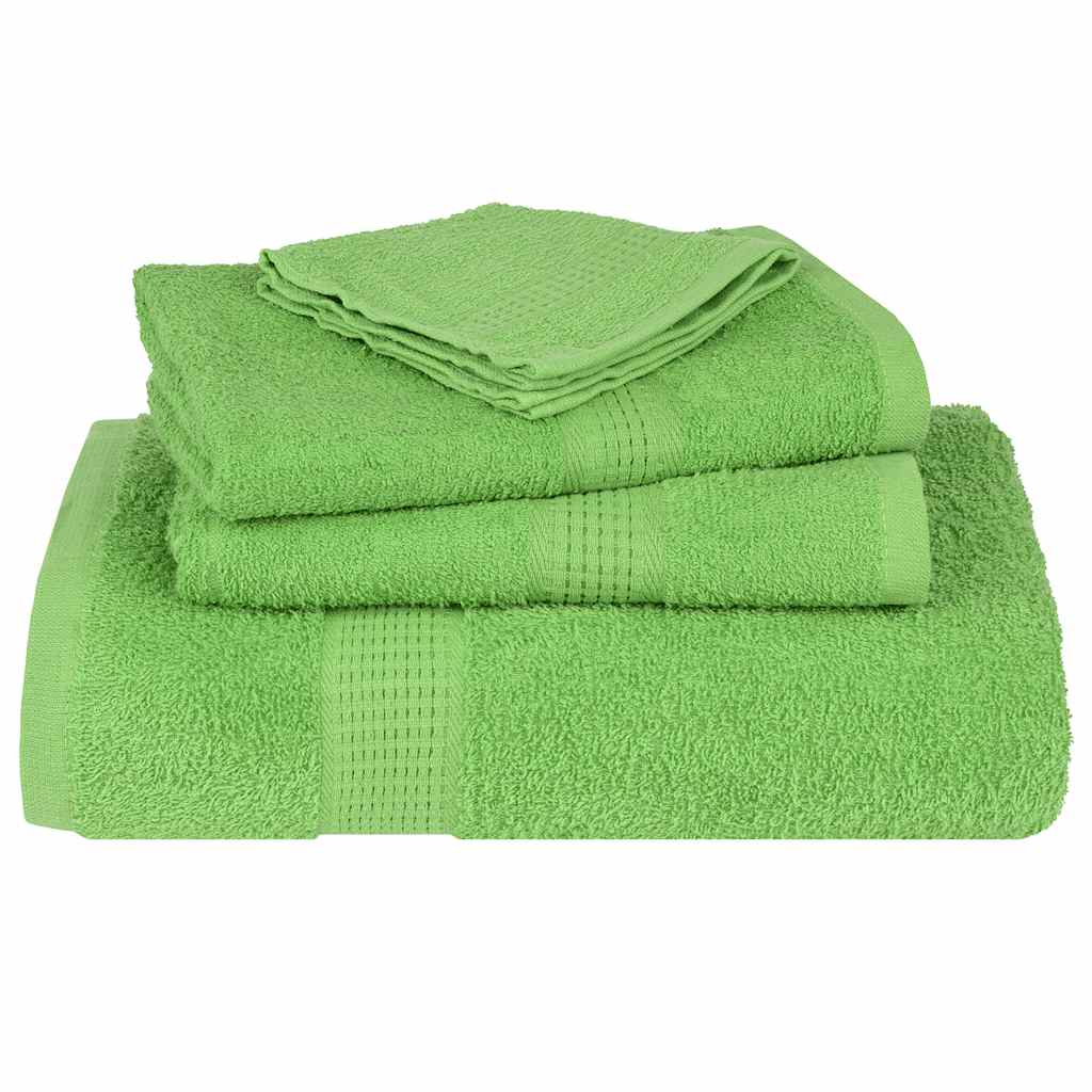 Vaskehåndklær FROGN 4 stk eplegrønn 30x30 cm 360 gsm