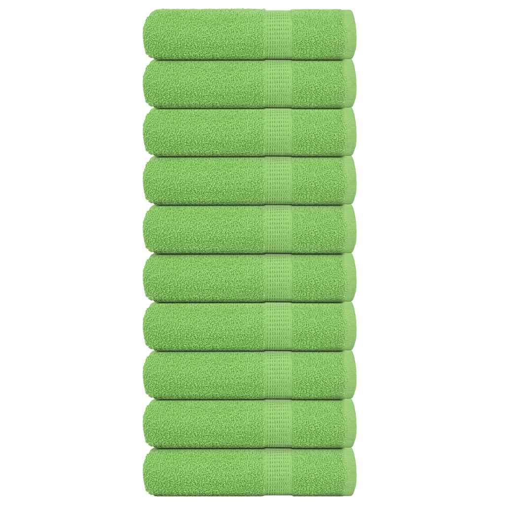 Badehåndklær FROGN 10 stk eplegrønn 100x150 cm 360 gsm
