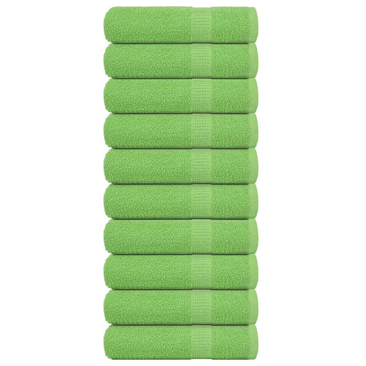 Badehåndklær FROGN 10 stk eplegrønn 100x150 cm 360 gsm