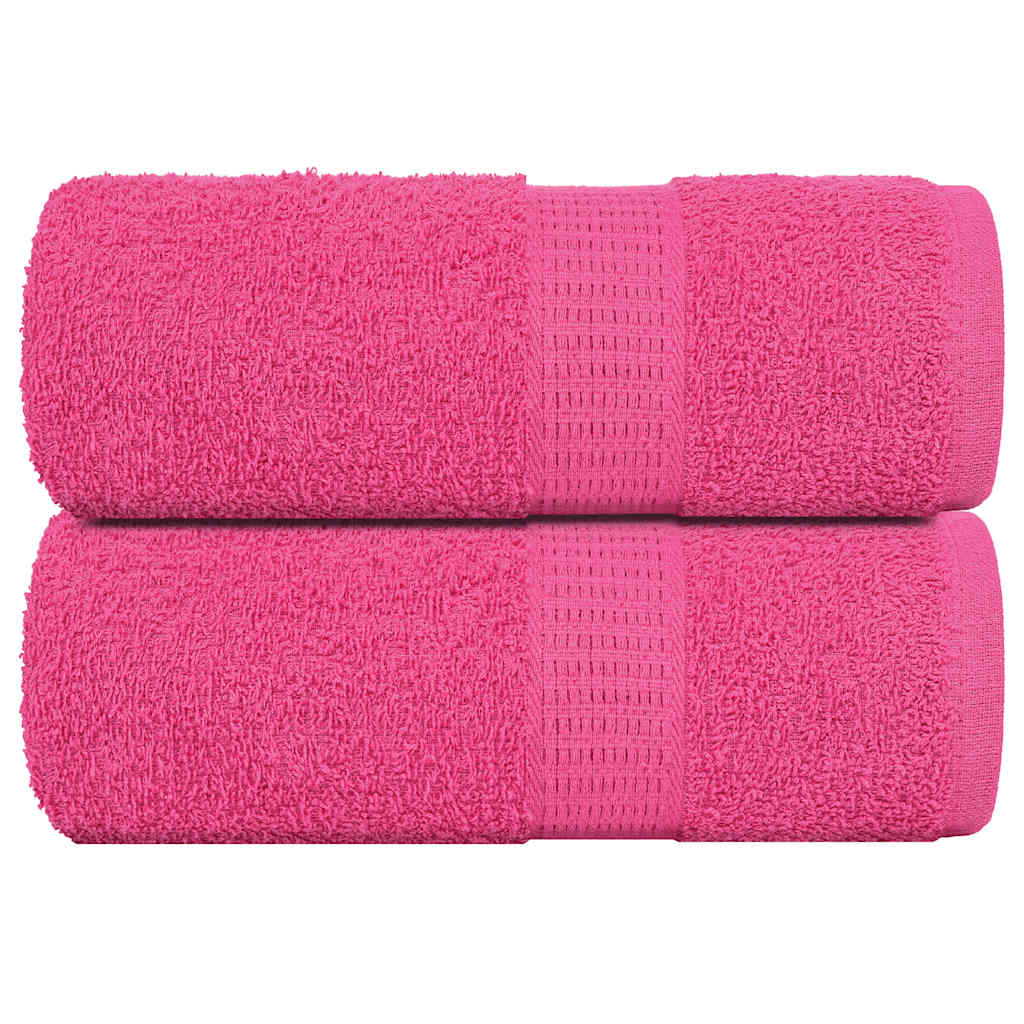 Såpehåndklær 2 stk rosa 30x30 cm 360 g/m2 100 % bomull